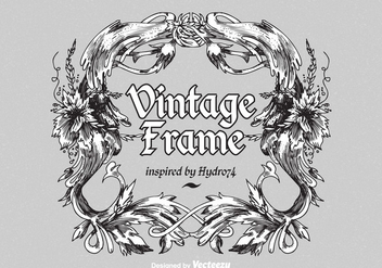 Free Vintage Ornate Vector Frame - бесплатный vector #405693